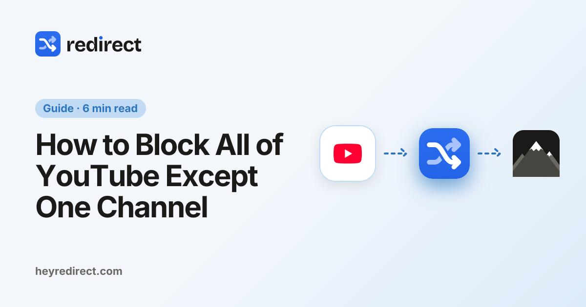 How to Block All of YouTube Except One Channel