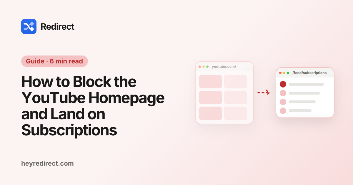 How to Block the YouTube Homepage and Land on Subscriptions